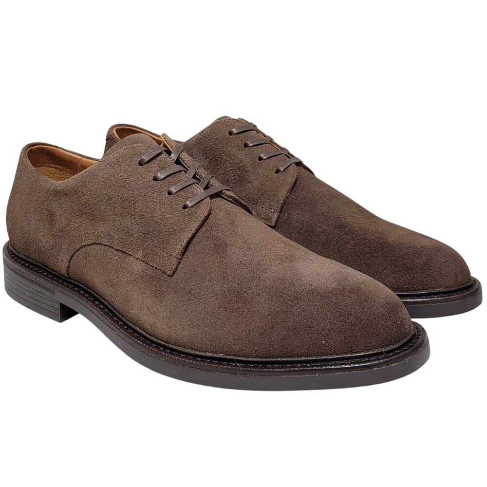 Polo Ralph Lauren Men Asher Derby Plain Toe Oxfords Size US 8D Brown Suede